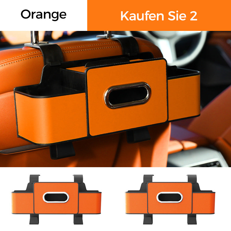 🎒 60% RABATT! 🚗 Multifunktionale Rücksitz-Aufbewahrungsbox – Mehrere Fächer, Stabil & Platzsparend 🧳