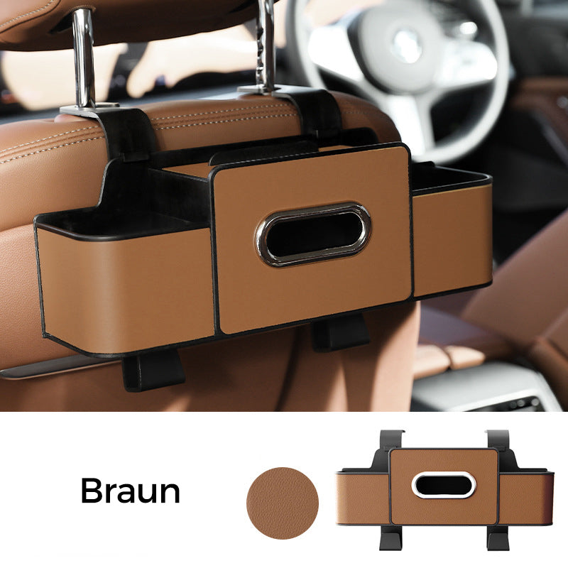 🎒 60% RABATT! 🚗 Multifunktionale Rücksitz-Aufbewahrungsbox – Mehrere Fächer, Stabil & Platzsparend 🧳