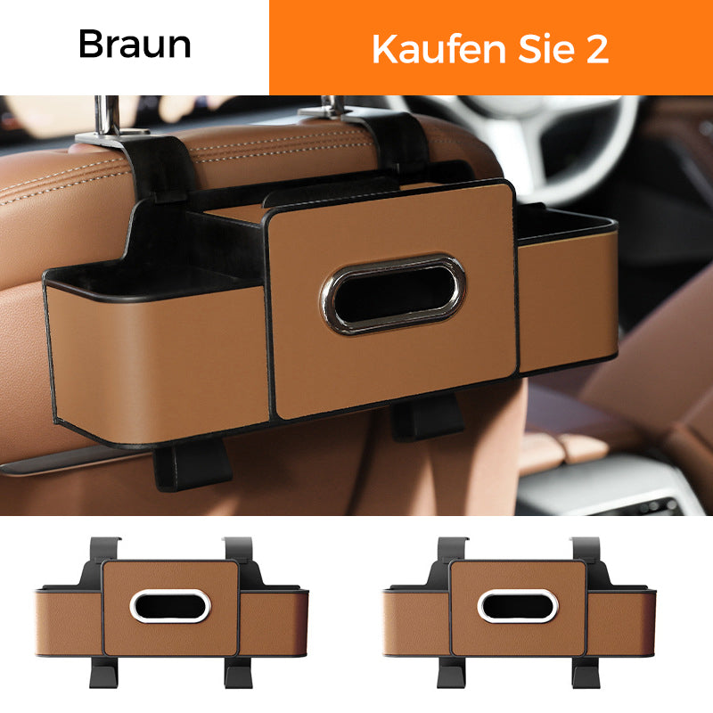 🎒 60% RABATT! 🚗 Multifunktionale Rücksitz-Aufbewahrungsbox – Mehrere Fächer, Stabil & Platzsparend 🧳