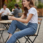 🔥Heiße Verkaufsangebote - Damen funkelnde Straight-Leg-Jeans
