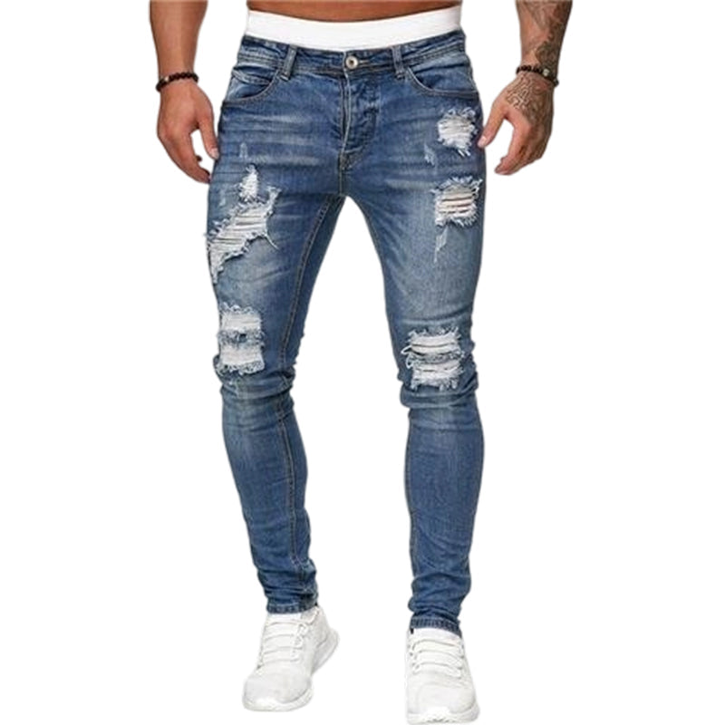 💘 Valentinstagsangebot: 50% Rabatt! 👖 Stylische Ripped Skinny Jeans für Herren: Moderner Zerrissener-Look + Bequeme Baumwolle – Für einen lässig-coolen Style!