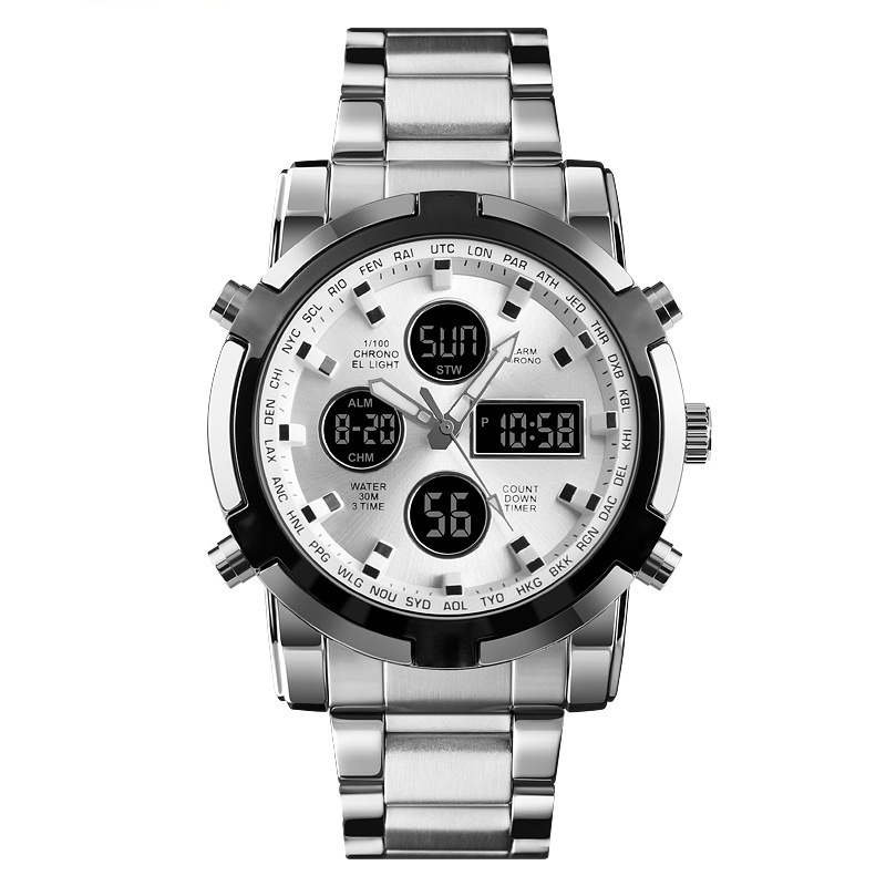 ✨⌚Wasserdichte Militäruhr für Herren – Analog-Digital, Edelstahl & Stoßfest 🛡️