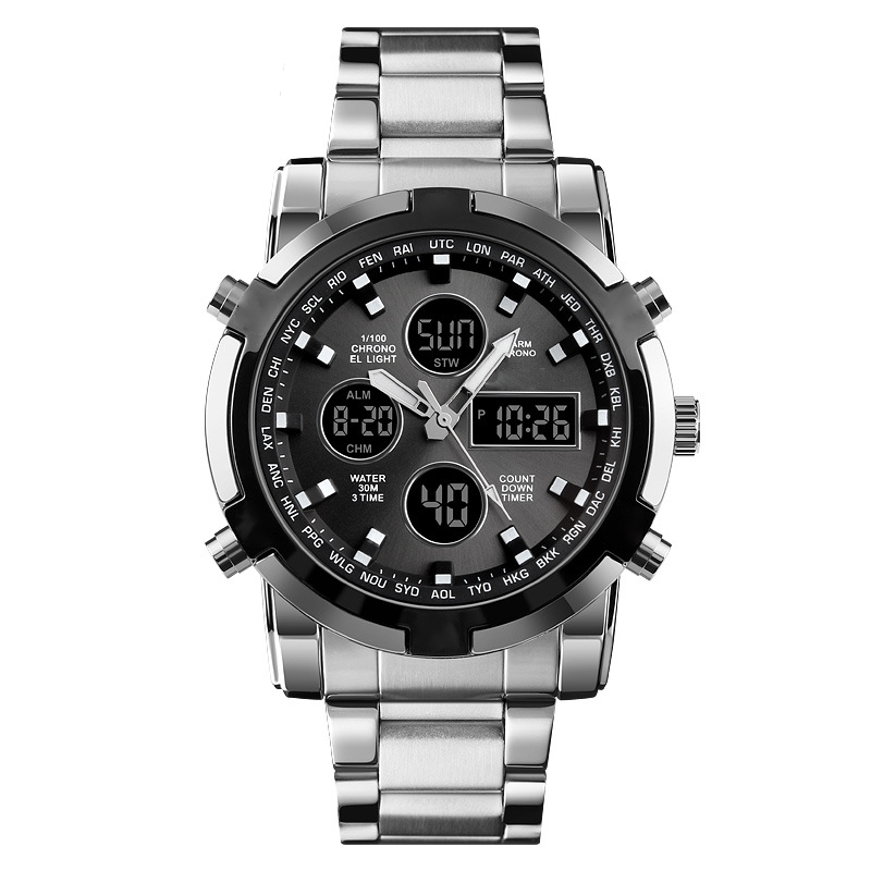✨⌚Wasserdichte Militäruhr für Herren – Analog-Digital, Edelstahl & Stoßfest 🛡️