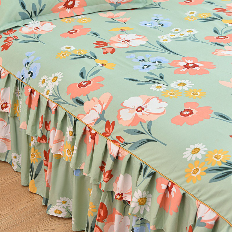 🔥Heißer Verkauf 50% Rabatt🛏️3-teiliges Bettvolant-Set🌺