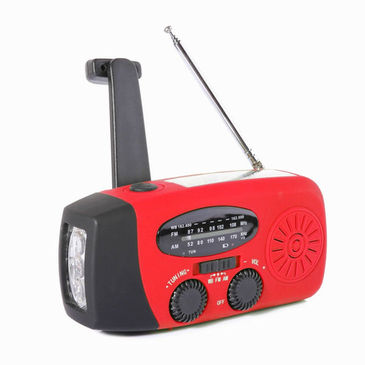 Notfallradio für Outdoor & Krisen – Tragbar, Solar- & Kurbelbetrieb 📻🌞