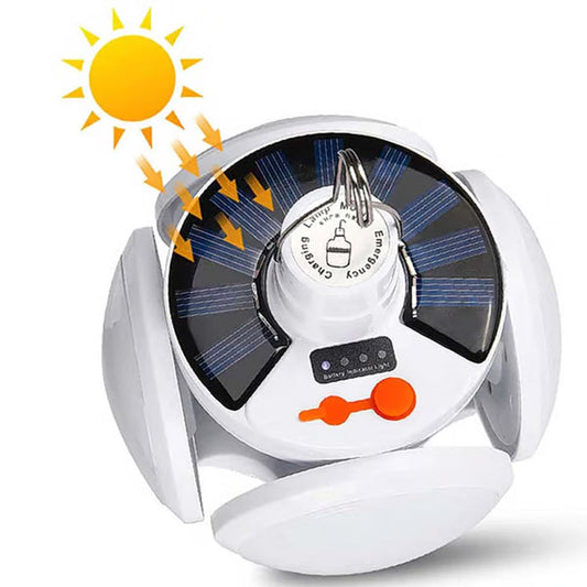 Solar-LED-Lampe – aufladbar, tragbar für Outdoor, Camping & Notfallbeleuchtung 🌞💡