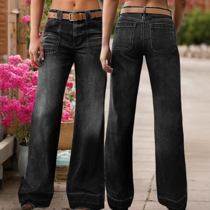 💥Hot Sales-50% OFF👖Women's Retro Flare Jeans with Pockets🔥