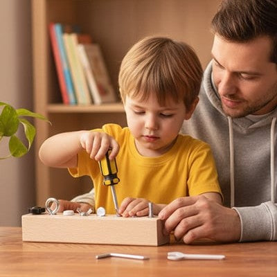 🔥Pädagogisches Schraub-Activity-Board – Feinmotorik & logisches Denken kinderleicht entwickeln🧠✨ Lernspielzeug Nr.1