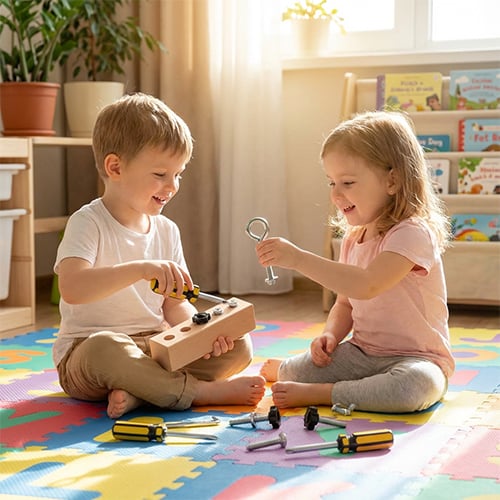 🔥Pädagogisches Schraub-Activity-Board – Feinmotorik & logisches Denken kinderleicht entwickeln🧠✨ Lernspielzeug Nr.1