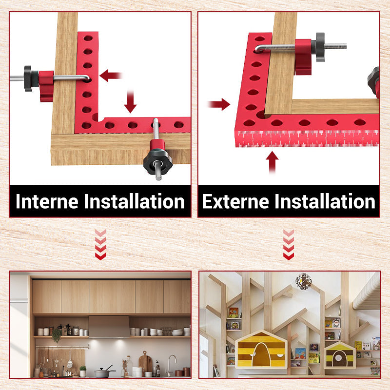 📐 60% RABATT! 🔩 90-Grad-Positionierung-Winkelspanner – Präzise Ausrichtung, Robuste Konstruktion & Vielseitig für Holzbearbeitung und DIY ⚙️