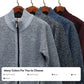 Herren-Strickjacke mit Reißverschluss und einfacher Tasche