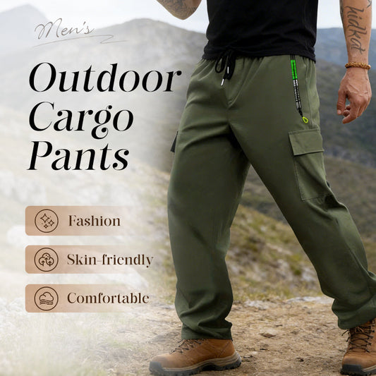 👖 Herren Outdoor-Cargohose – Atmungsaktiv & Vielseitige Taschen – Robustes Material, Ganztagskomfort & Inkl. Gratis T-Shirt 🎁