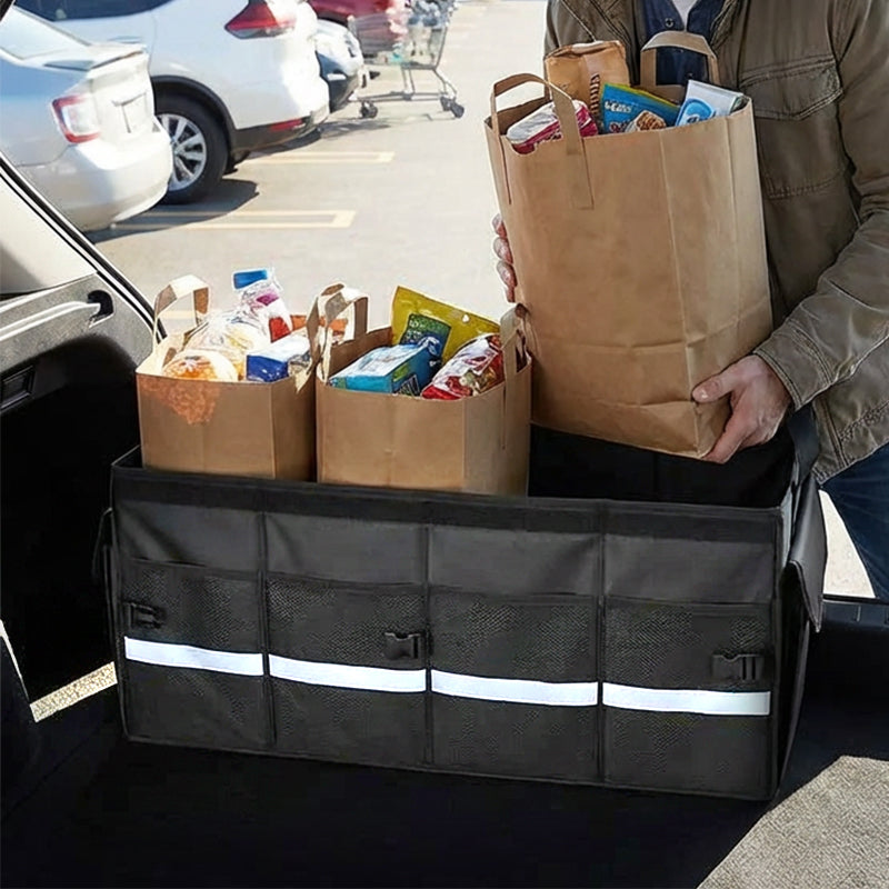 Klappbarer Kofferraum-Organizer mit Deckel