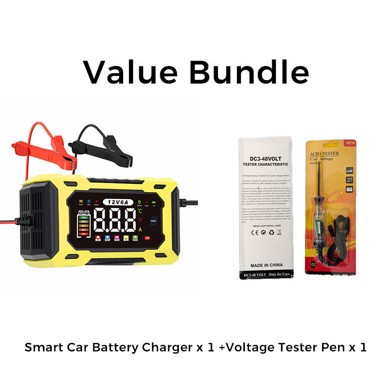 📢📢50 % RABATT !! ⏰Zeitlich begrenztes Angebot-Intelligentes 12-V-Autoladegerät mit 6 A und Impulsreparaturfunktion