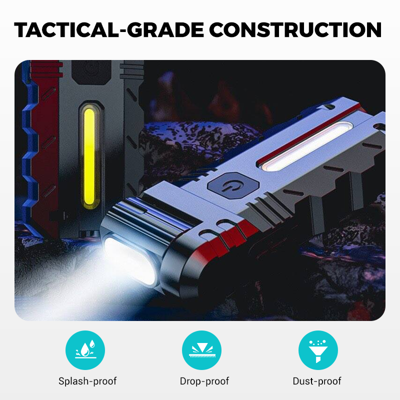 💎 53% RABATT! 💎 180° drehbare LED-Arbeitsleuchte – Zweistrahler, Magnetfuß und USB-C-Ladeanschluss