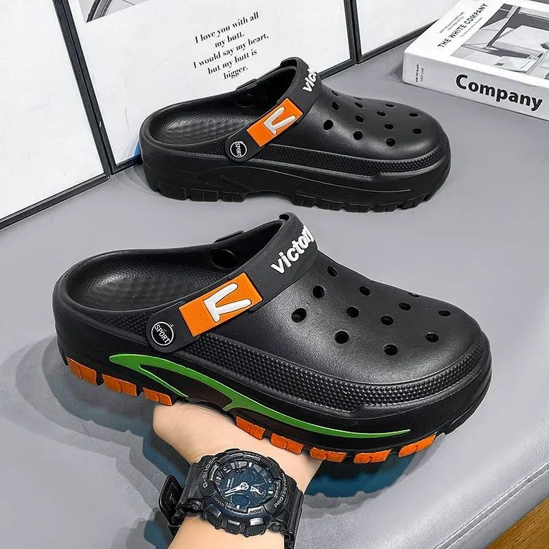 💎 50% RABATT! 💎 Atmungsaktive Slip-On-Sandalen für Herren 2026 – 2-in-1 Design, Rutschfeste EVA-Sohle & Leichtes Tragegefühl 🩴🌿
