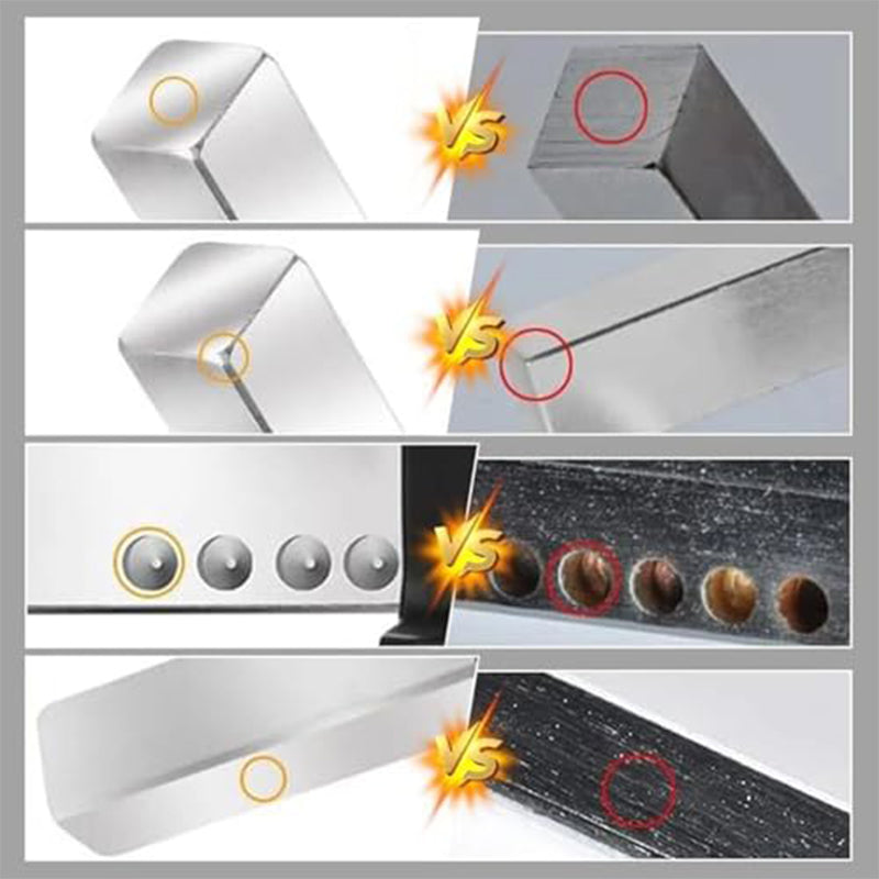 💘 Valentinstagsangebot: 50% Rabatt!🔒Doppelseitiges 50/70 mm Hoftor-Schloss mit langer Falle & 5 Schlüsseln – Robustes Eisenschloss für Innen- & Außenbereich!