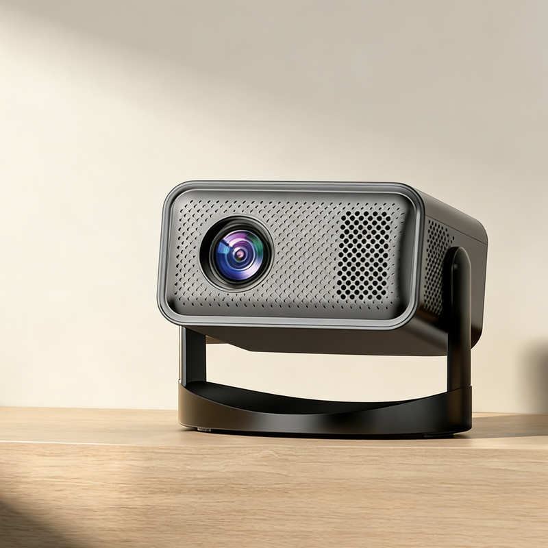 💎 50% RABATT! 💎 Smart Full HD Projektor mit Automatischem Fokus – 1080P, Wi-Fi 6, 360° Gimbal-Ständer & Kurzdistanz 📽️🔥