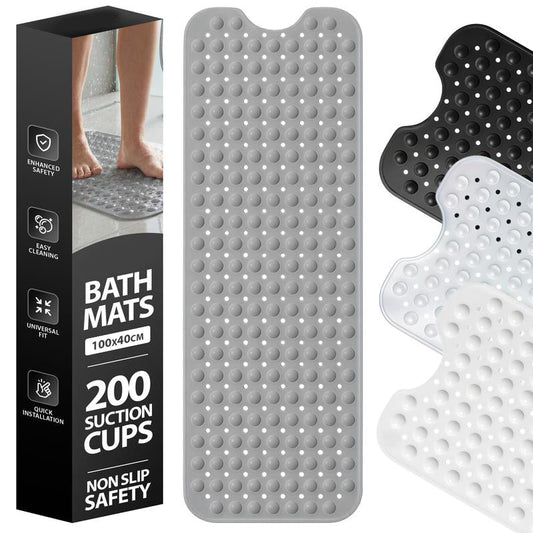 💎 Rutschfeste Badewannenmatte 100 × 40 cm – Ultra-haftende Saugnäpfe, schnelle Entwässerung & 7 Farben verfügbar 🛁🌈