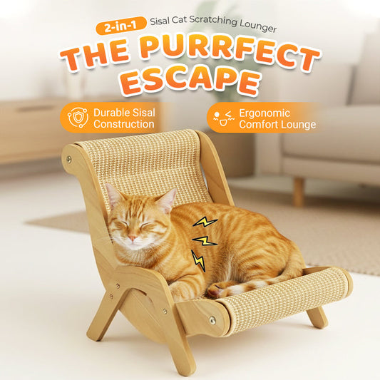 💎 50% RABATT! 💎 2-in-1-Kratzbaum aus Sisal – Neuheit 2026, Platzsparend & Stabil für Katzen 🐾🛋️