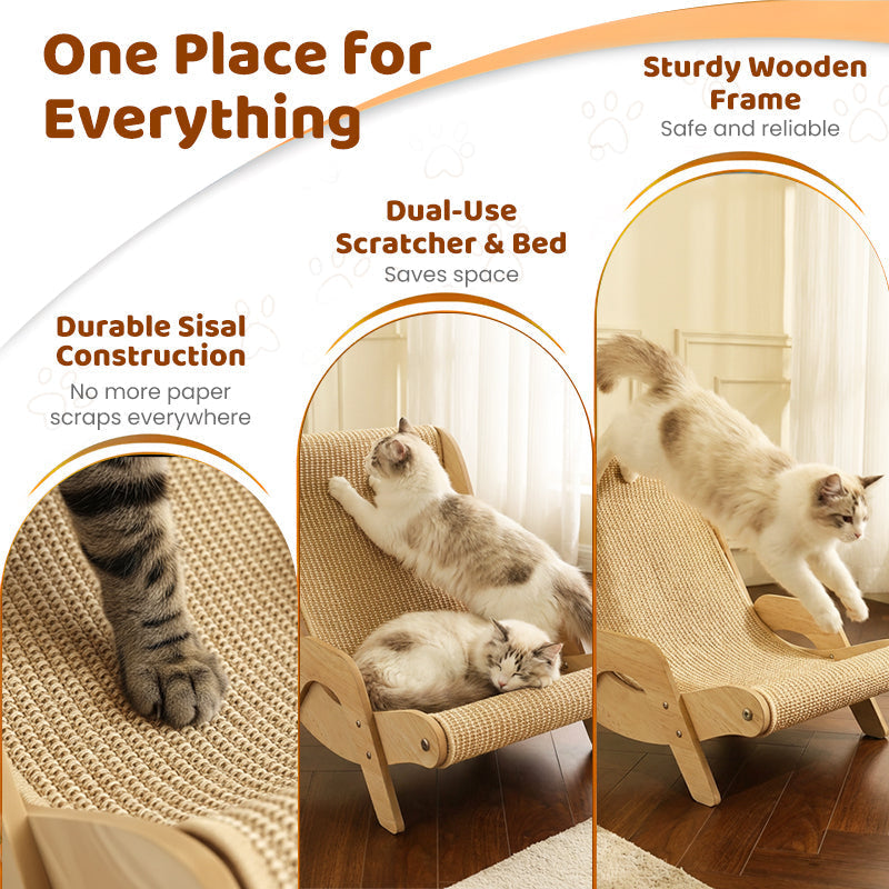 💎 50% RABATT! 💎 2-in-1-Kratzbaum aus Sisal – Neuheit 2026, Platzsparend & Stabil für Katzen 🐾🛋️