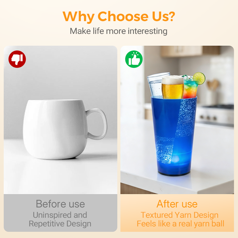 🥤Wasseraktivierter LED-Leuchtbecher mit Strohhalm – Für Partys, Bars & Veranstaltungen✨