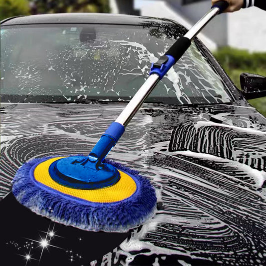 🚗 Robuster Aluminium-Teleskop-Autowaschmopp – Langer Stiel, Schonende Reinigung & Vielseitig für alle Fahrzeuge