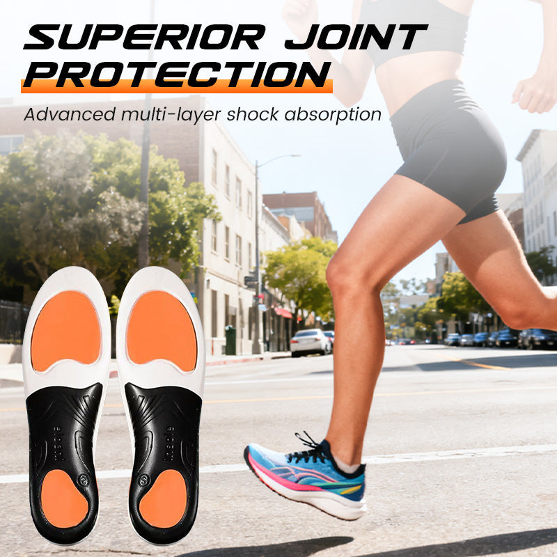 👟Stoßdämpfende Sport-Einlegesohlen mit Fußgewölbeunterstützung – Atmungsaktiv, Schmerzlindernd & Perfekt für Laufen & Training 🏃