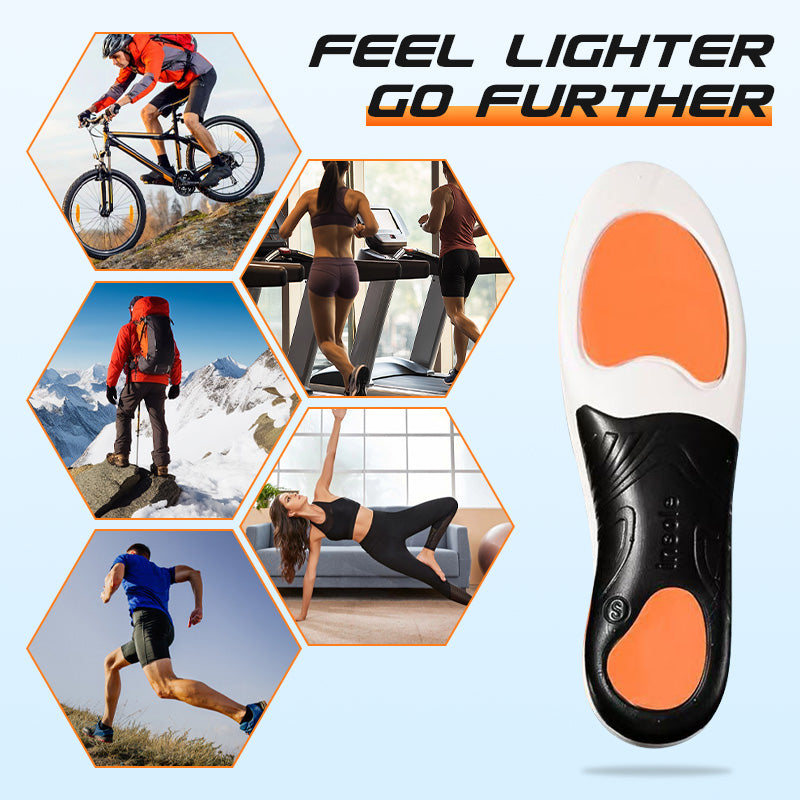 👟Stoßdämpfende Sport-Einlegesohlen mit Fußgewölbeunterstützung – Atmungsaktiv, Schmerzlindernd & Perfekt für Laufen & Training 🏃