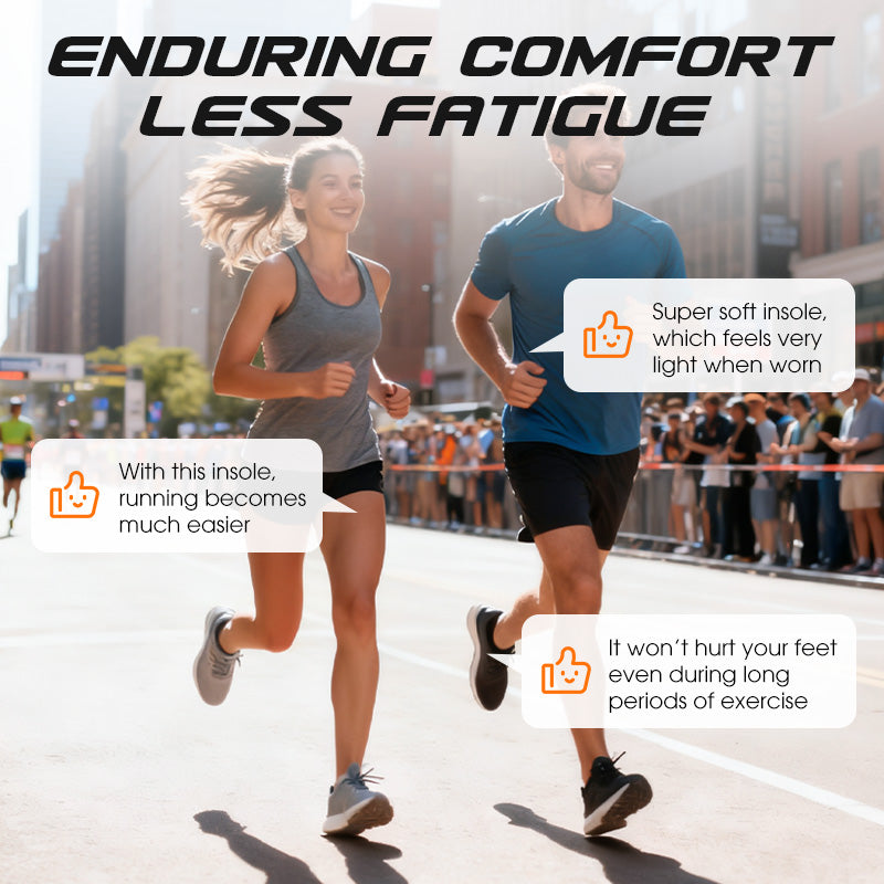 👟Stoßdämpfende Sport-Einlegesohlen mit Fußgewölbeunterstützung – Atmungsaktiv, Schmerzlindernd & Perfekt für Laufen & Training 🏃
