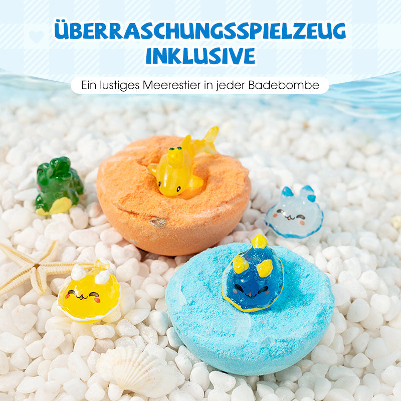 🛁Badebomben mit Ozeanmotiv | 60 g x 12 Stück, schaumiges Badevergnügen & tolle Geschenkidee ✨