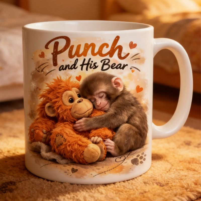 ☕🐒Niedlicher Affenbecher • Jeden Tag Wärme für dich
