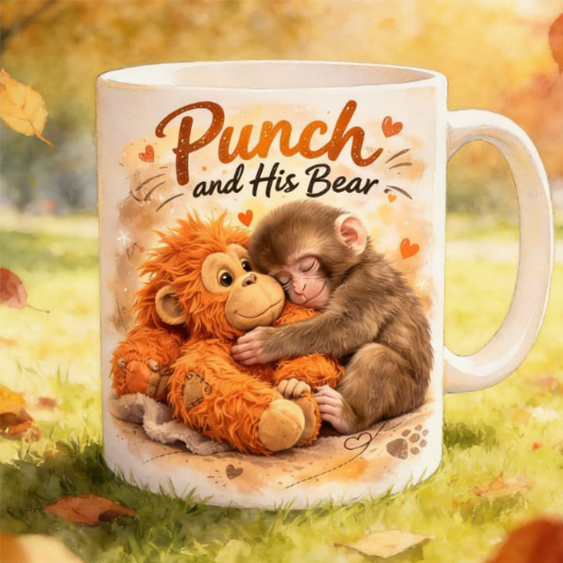 ☕🐒Niedlicher Affenbecher • Jeden Tag Wärme für dich