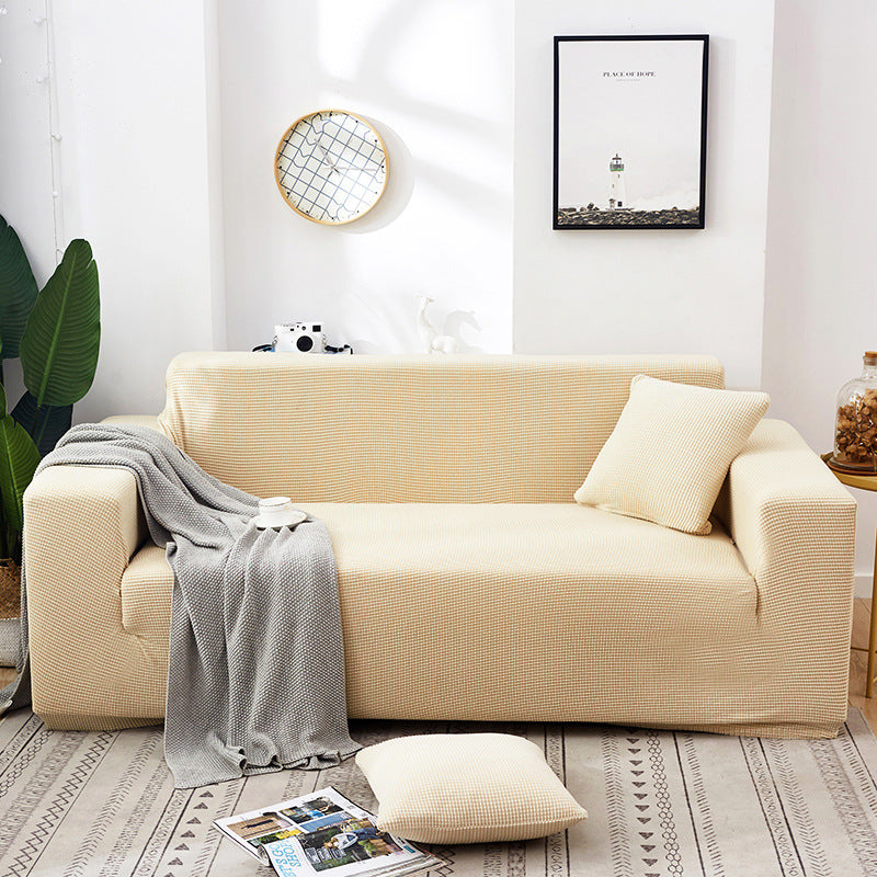 🛋️ 50% RABATT! 🧵 Jacquard-Stretch-Sofabezug aus Strick – Anti-Rutsch, Weicher Stoff & Universelle Passform 🏠