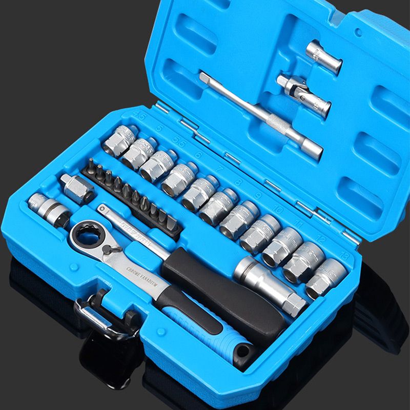 ⏰【 Limitiertes Angebot – 50% Rabatt】💪17/29 STK Core Ratsche Socket Schraubenschlüssel Kit