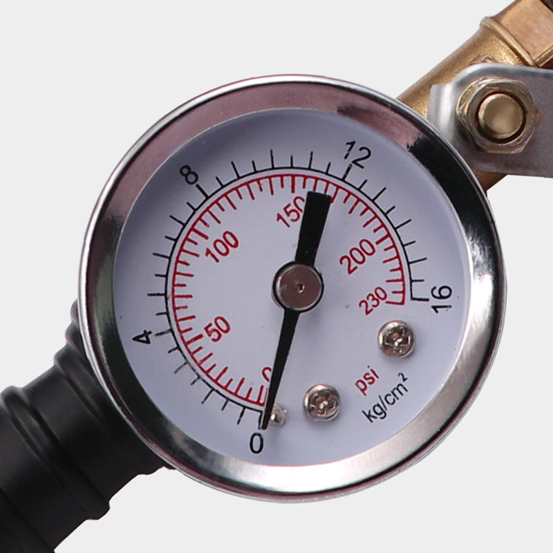 💎 -50% ANGEBOT! 💎 Hochleistungs-Reifenfüller: Mit Manometer & Doppelkopf für Auto & Moto