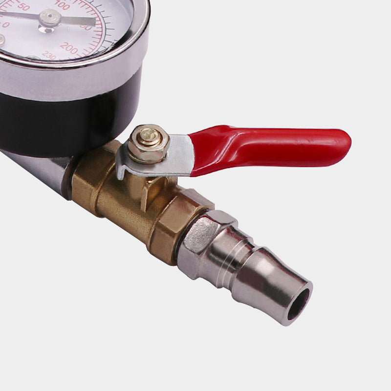 💎 -50% ANGEBOT! 💎 Hochleistungs-Reifenfüller: Mit Manometer & Doppelkopf für Auto & Moto
