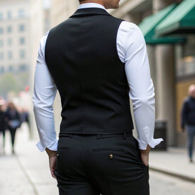 Elegante Retro-Slim-Fit Herrenweste für Anzug & Smoking 👔