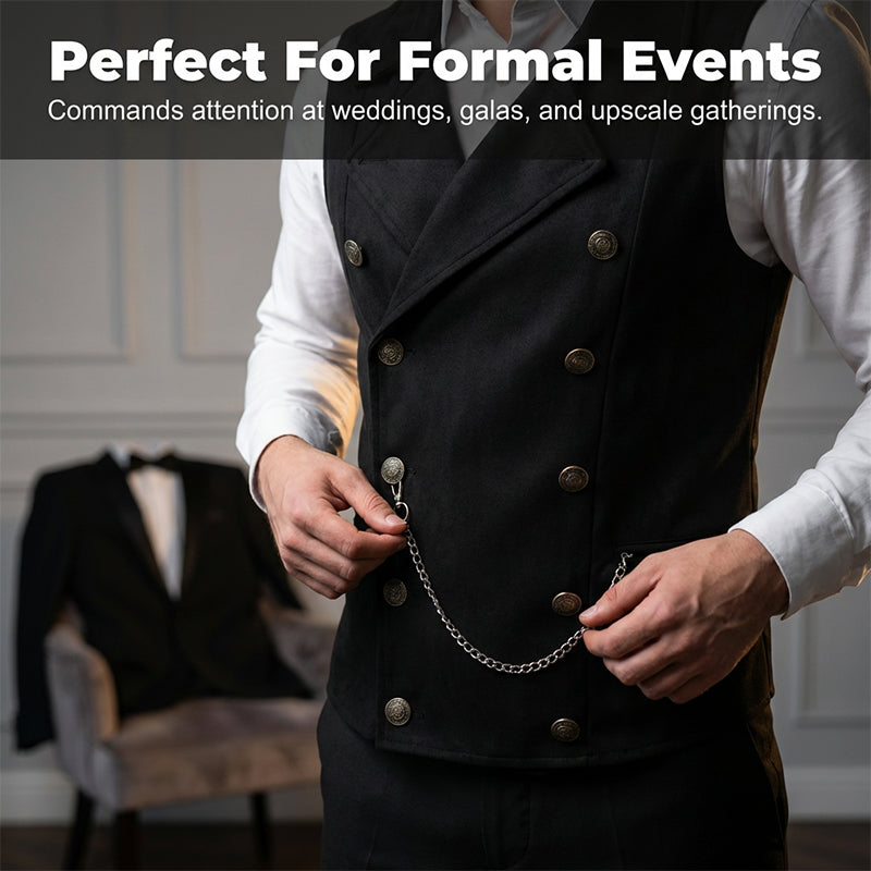 Elegante Retro-Slim-Fit Herrenweste für Anzug & Smoking 👔