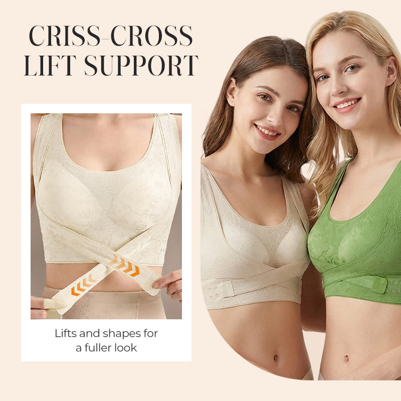 🌸 50 % Rabatt – Sport-BH mit Cross-Back-Design – formend, stützend & vielseitig – ideal für Yoga, Fitness & Alltag 💪