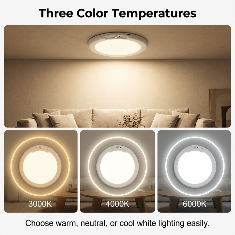 ✨Wiederaufladbare LED-Deckenleuchte mit Bewegungssensor💡⚡Licht per Sprachbefehl – Schluss mit dem lästigen Drücken von Schaltern🔌