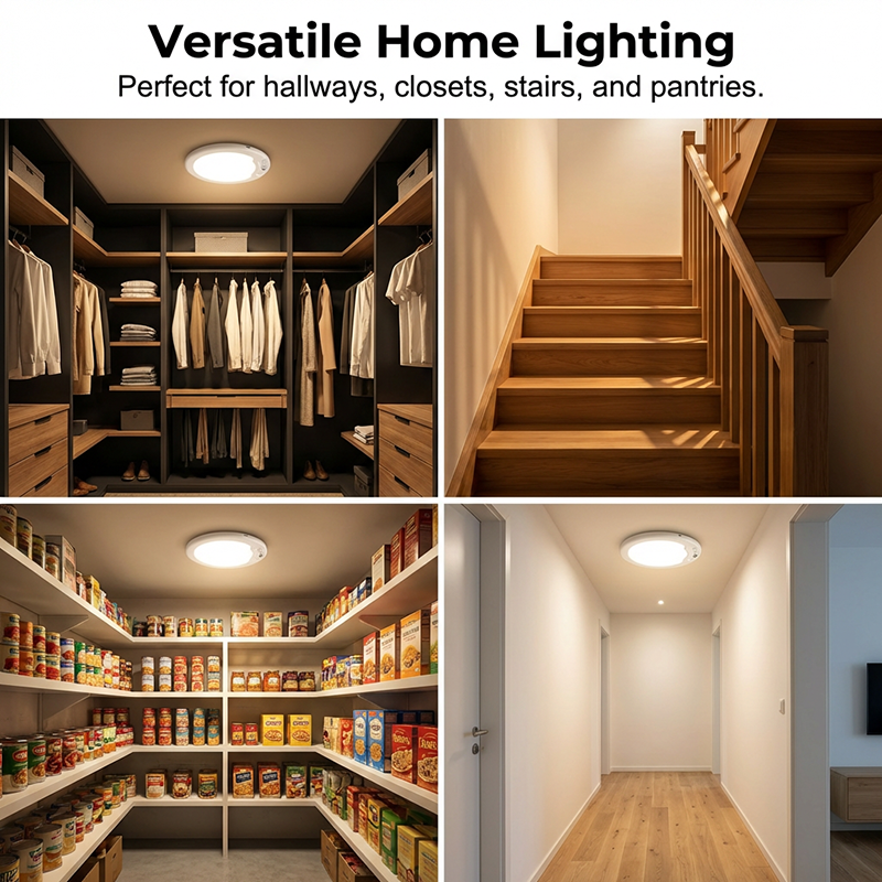✨Wiederaufladbare LED-Deckenleuchte mit Bewegungssensor💡⚡Licht per Sprachbefehl – Schluss mit dem lästigen Drücken von Schaltern🔌