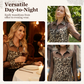 👚50 % RABATT! 🐆 Damenbluse mit Leopardenmuster und kontrastierendem Mesh – Langärmlig, figurbetont und perfekt für Büro und Abend ✨