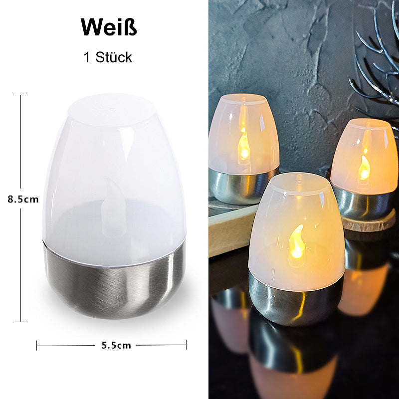 🕯️🌞 Solar-Kerzenlicht für draußen – Wetterfest, stimmungsvolles Garten- & Terrassenlicht