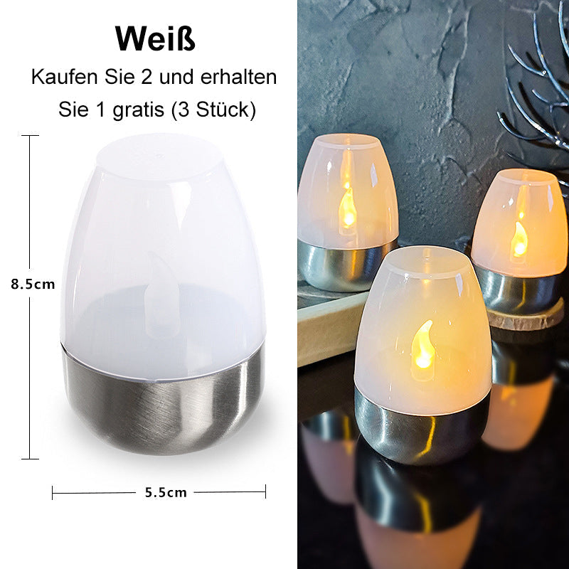🕯️🌞 Solar-Kerzenlicht für draußen – Wetterfest, stimmungsvolles Garten- & Terrassenlicht