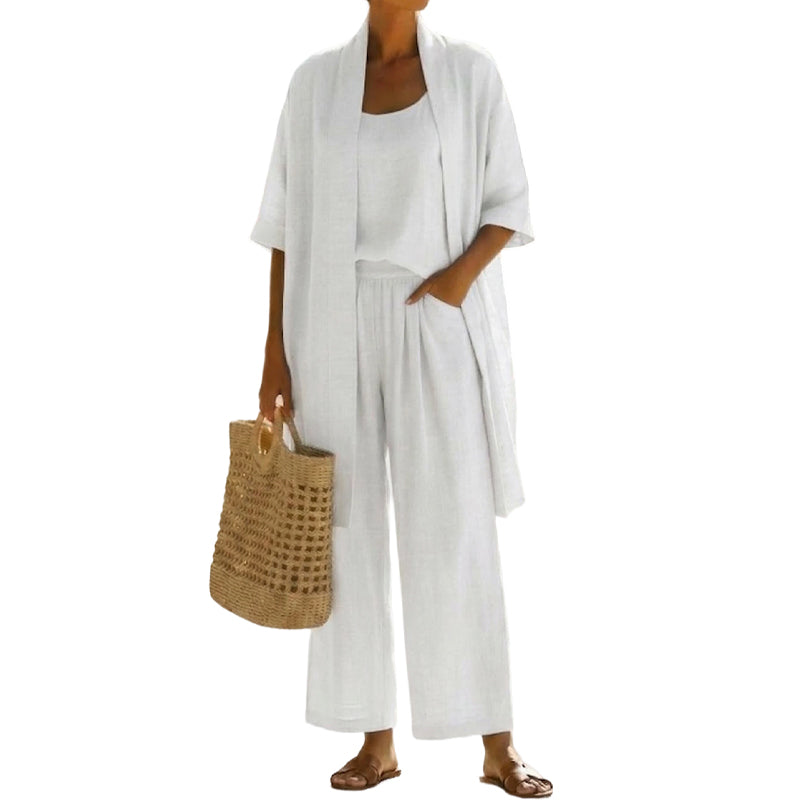✨🔥Elegante 3-teilige Loungewear für Damen in lockerer Passform
