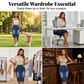 👗 45% RABATT! ✨ Damenrock aus Denim mit Hoher Taille & Ausgefranstem Saum – Trendy Look, Figurbetont & Perfekt Für Den Alltag 🌸