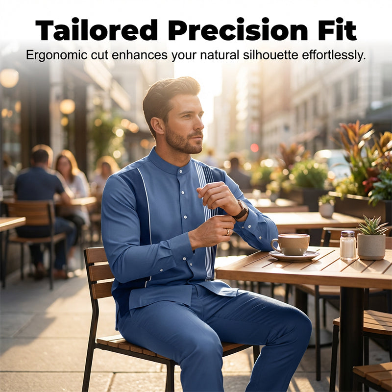 👔 51% RABATT! 🔥 Gestreiftes Herrenhemd & Hose 2-teiliges Set – Stilvoll, Bequem & Perfekt Für Einen Lässigen Look 👖