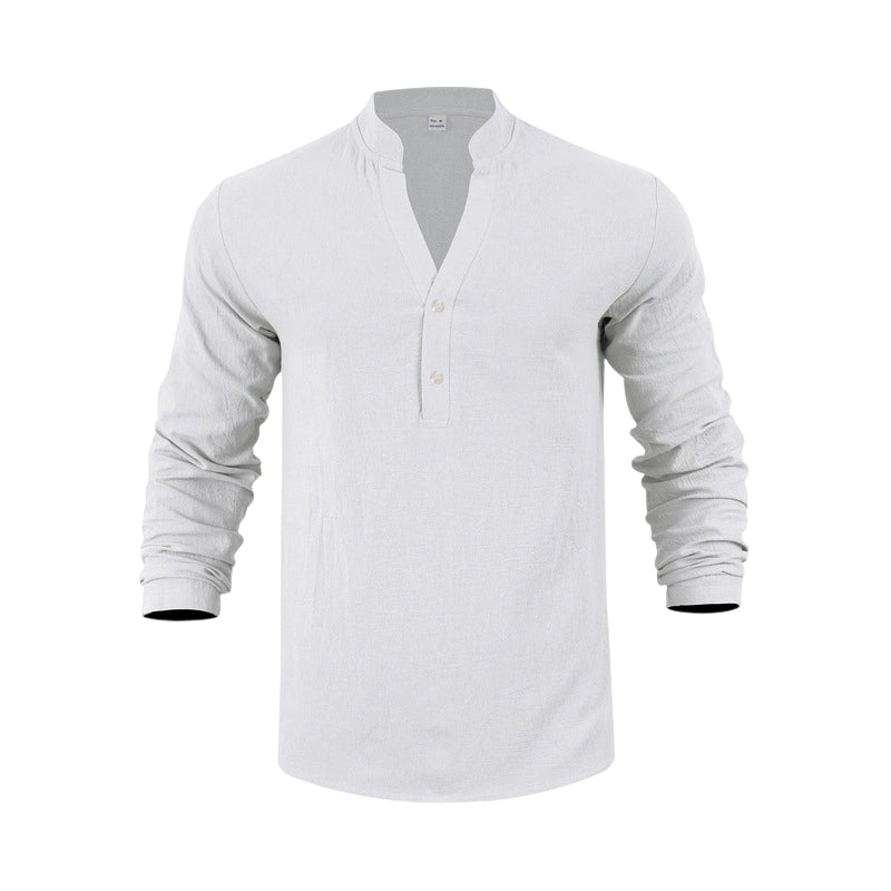🔥Solange der Vorrat reicht 50 % Rabatt!🎉Lässiges Henley-T-Shirt für Herren