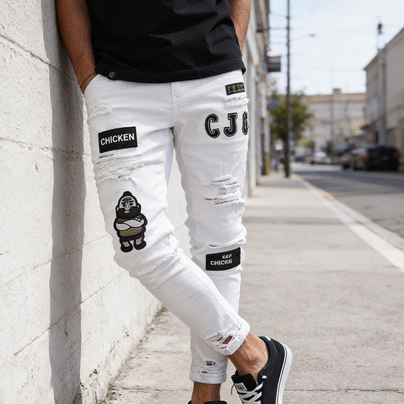 👖 50% RABATT! 🔥 Herren Jeans in Schwarz – Slim Fit mit Destroyed-Effekt, Moderner Streetstyle Für Einen Coolen Look 🖤